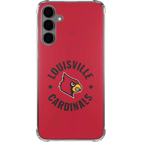 University of Louisville Cardinals Faded Galaxy S24 Plus Clear Case